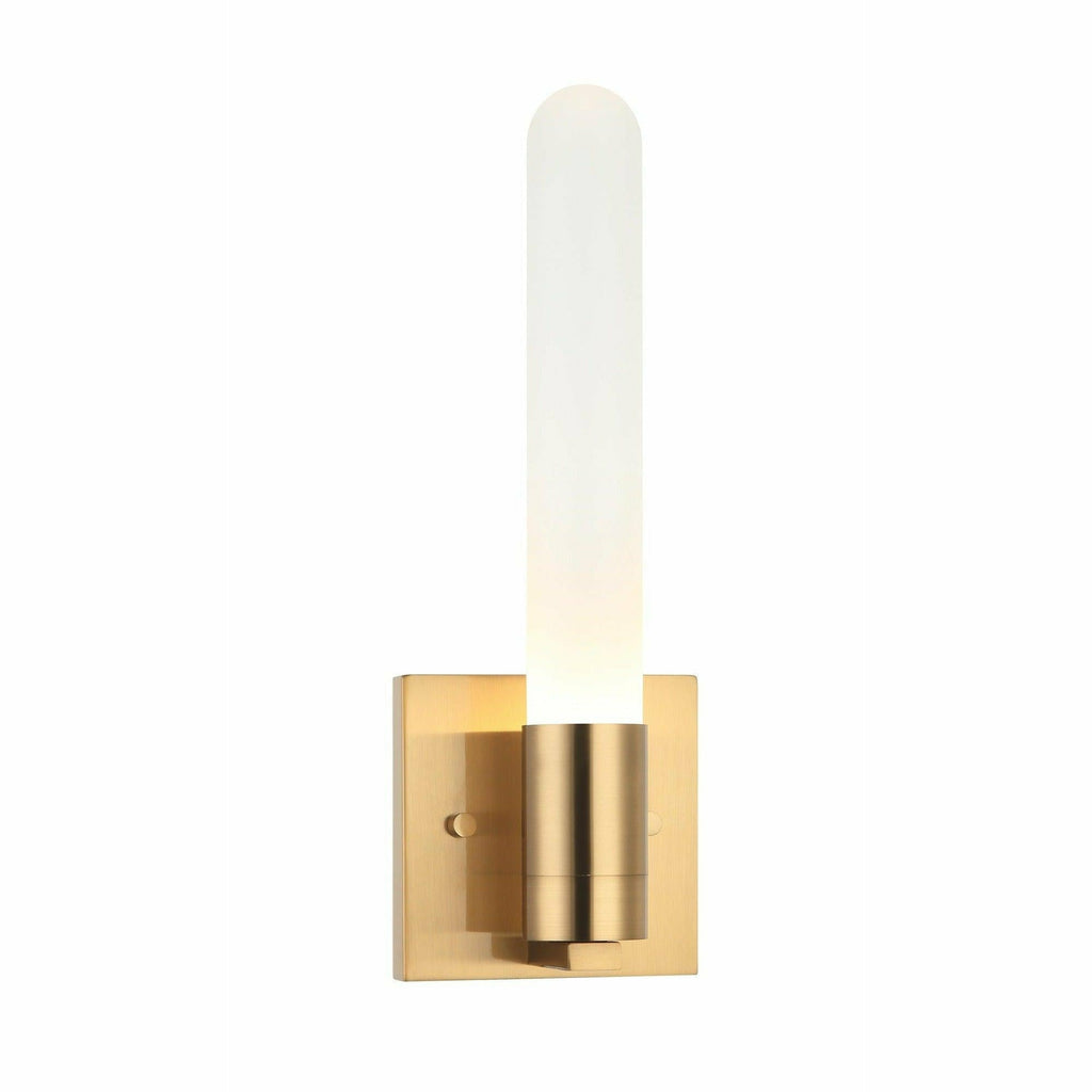 Aydin Single Wall Sconce in aged gold brass