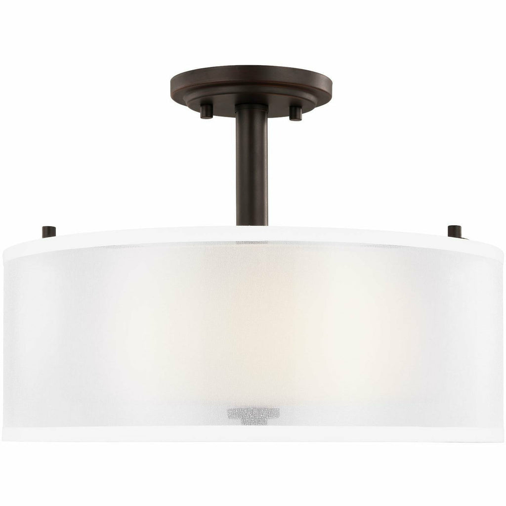 Elmwood Park Two Light Semi-Flush Mount - Light House Co.