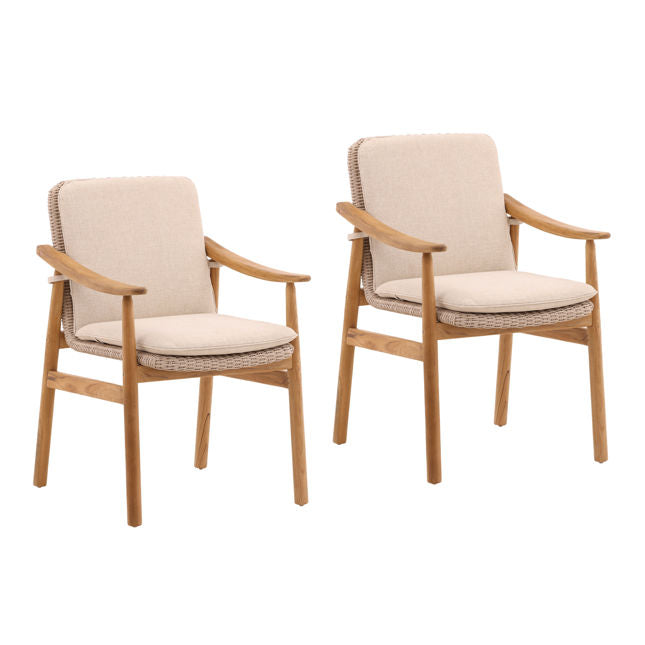 Wembley Outdoor Dining Chair Set of 2 - Light House Co.