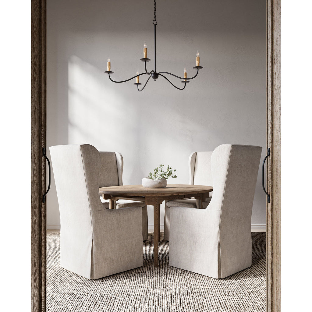 Saxon Small Black Chandelier - Light House Co.
