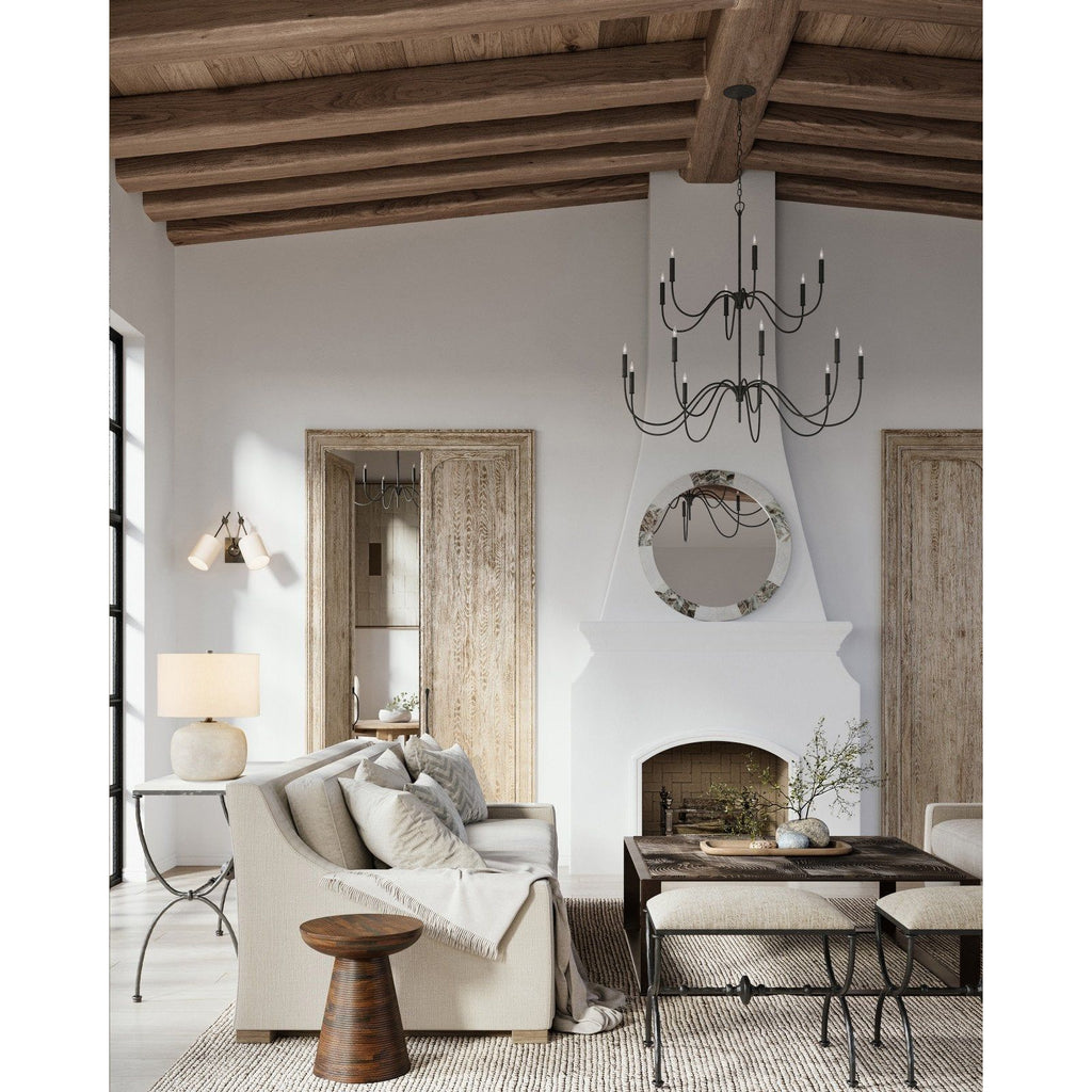 Tirrell Black Chandelier | Chandeliers | Currey & Company - Light House Co.