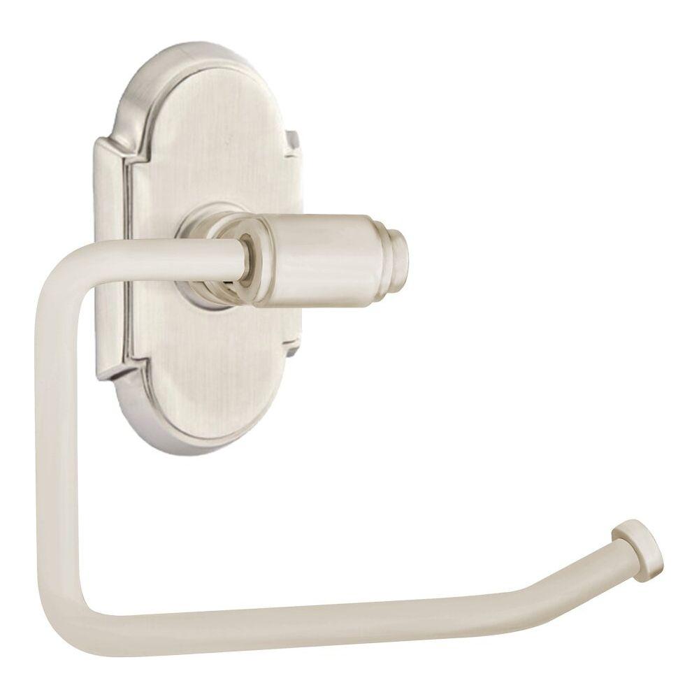 Transitional Brass Paper Holder - Bar Style Satin Nickel | Open Box - Light House Co.