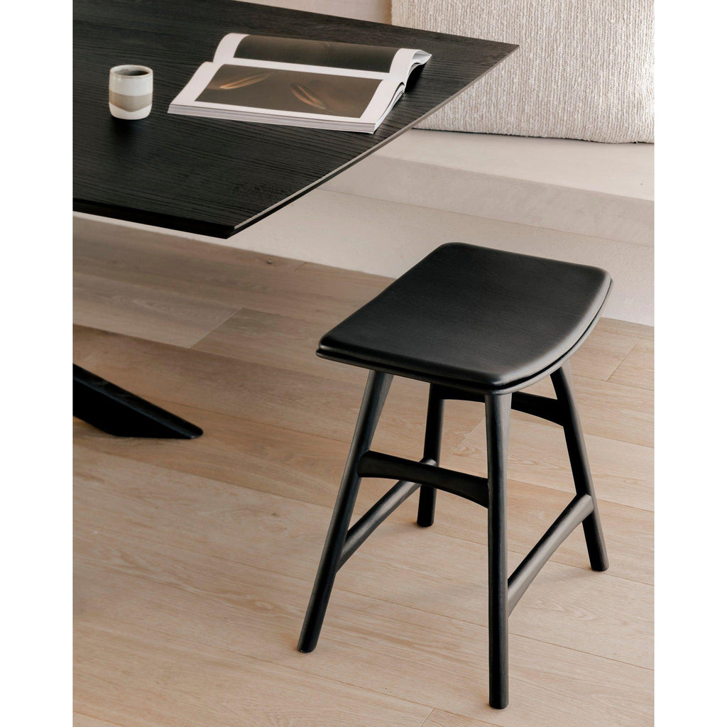 Osso Stool With Leather - Light House Co.