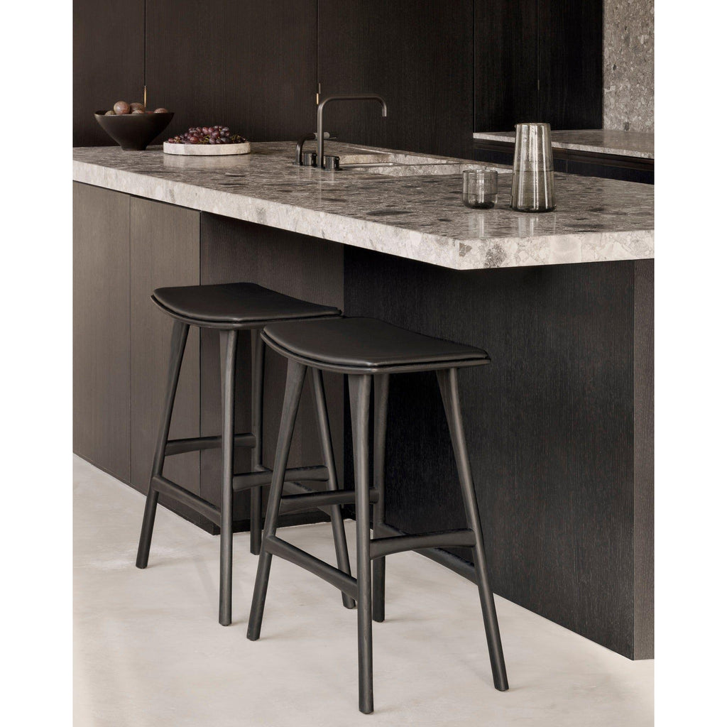 Osso Stool With Leather - Light House Co.