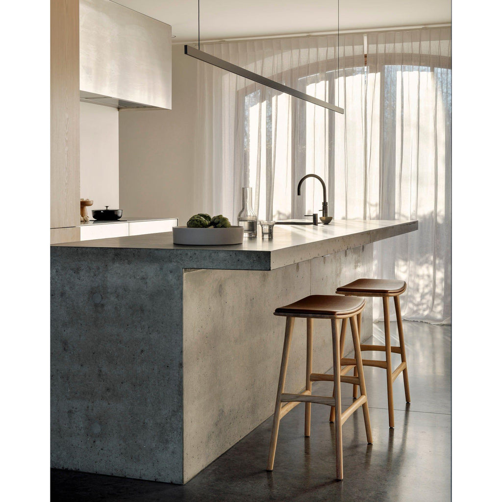 Osso Stool With Leather - Light House Co.