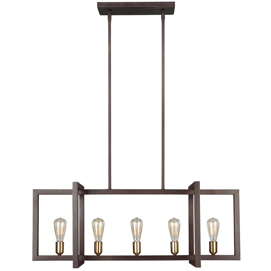 Finnegan Medium Linear Chandelier - Light House Co.