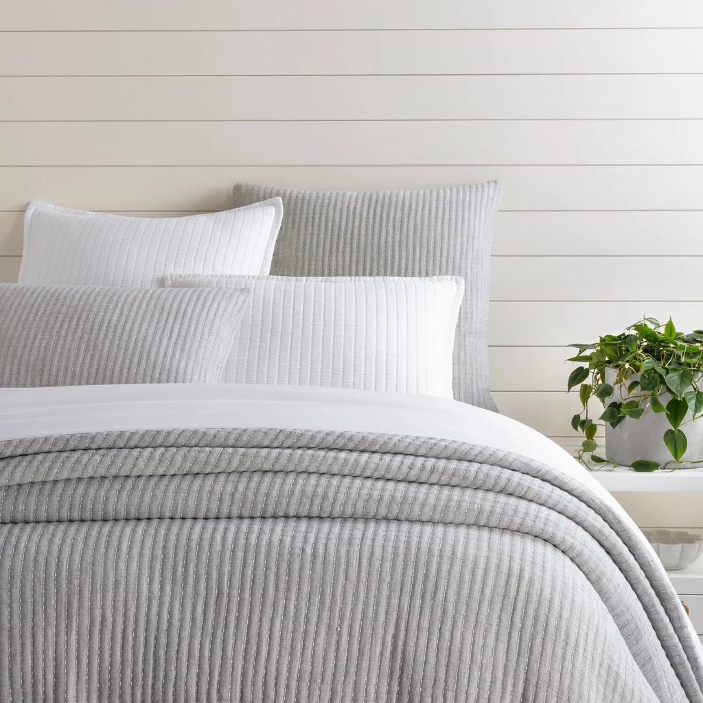 Pick Stitch Evergreen Matelasse Coverlet - Light House Co.