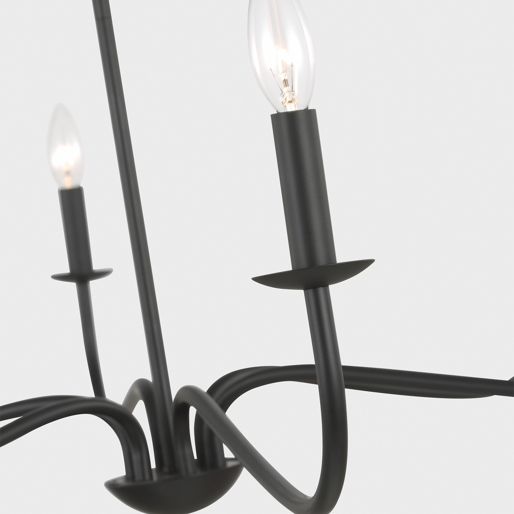 Abells Six Light Chandelier | Chandeliers | Generation Lighting - Light House Co.