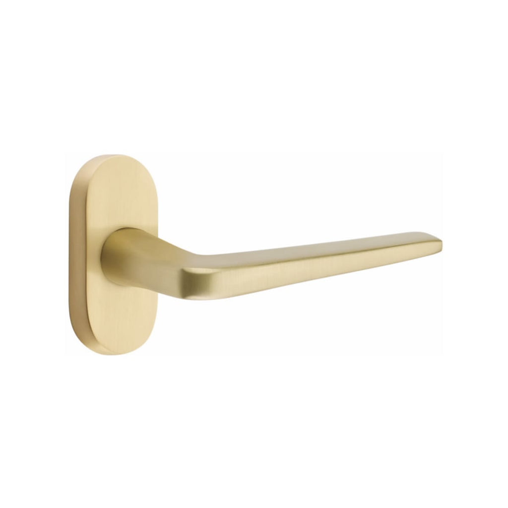 1-1/2" x 3" Oval Stretto + Satin Brass - Light House Co.