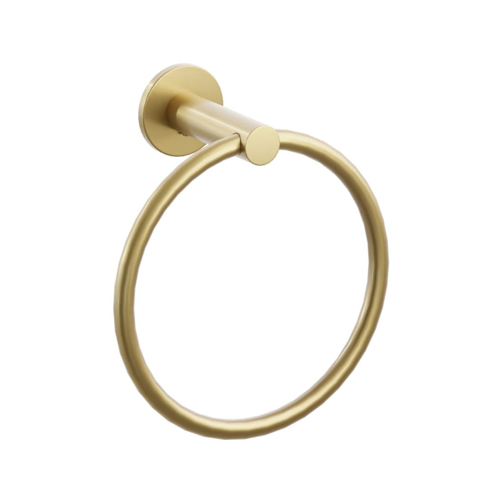 Modern Tubular Brass Towel Ring | Bath Hardware | Emtek - Light House Co.