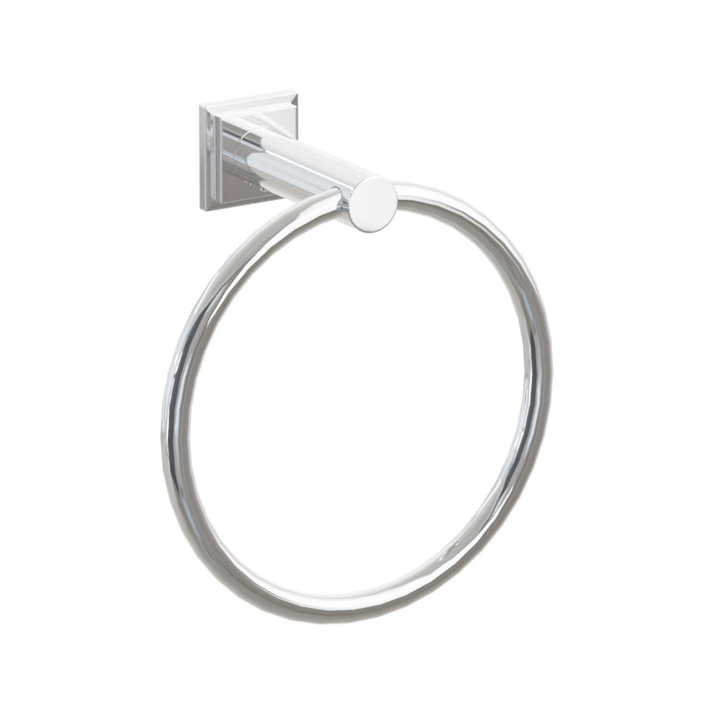Modern Tubular Brass Towel Ring | Bath Hardware | Emtek - Light House Co.