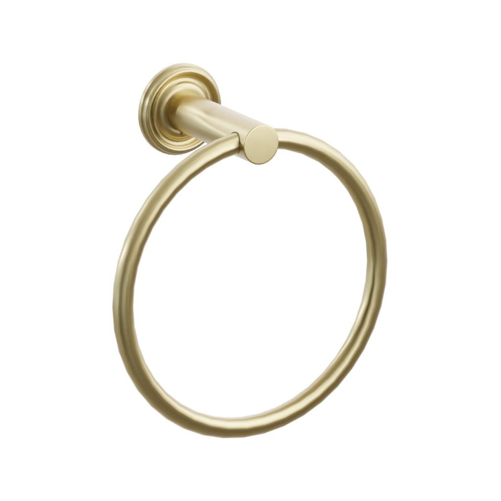 Modern Tubular Brass Towel Ring | Bath Hardware | Emtek - Light House Co.