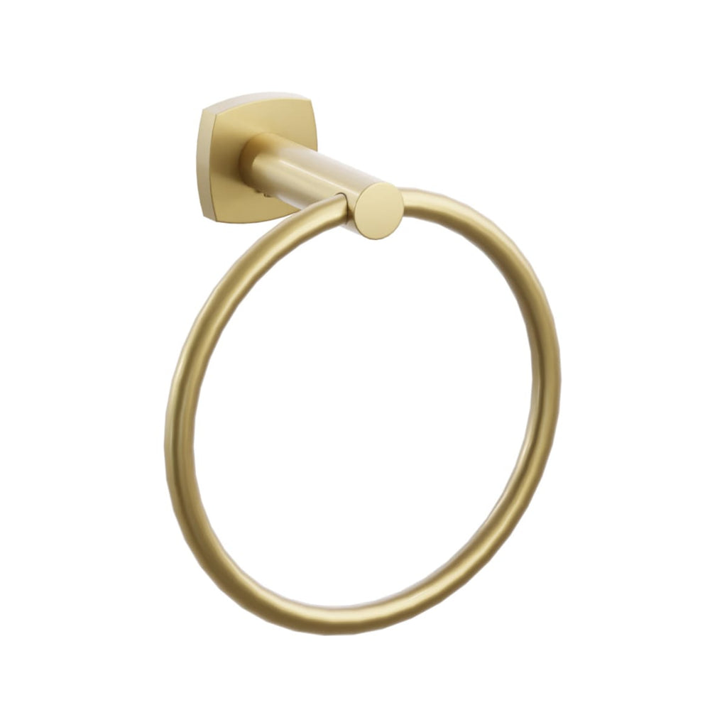 Modern Tubular Brass Towel Ring | Bath Hardware | Emtek - Light House Co.