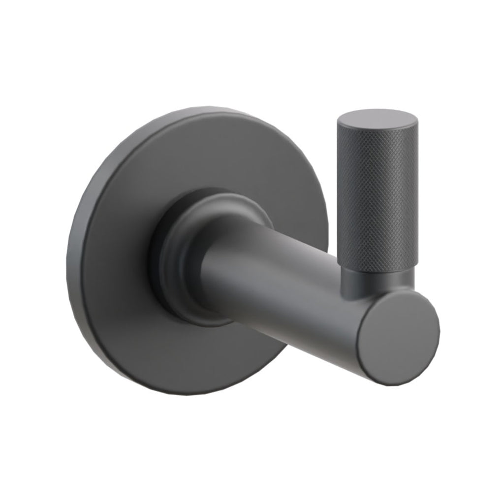 Select Round Stem with Knurled Tip Single Hook | Bath Hardware | Emtek - Light House Co.