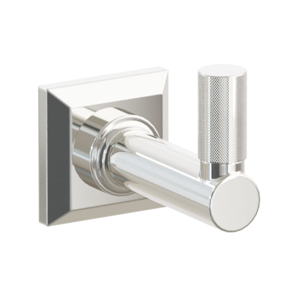 Select Round Stem with Knurled Tip Single Hook | Bath Hardware | Emtek - Light House Co.
