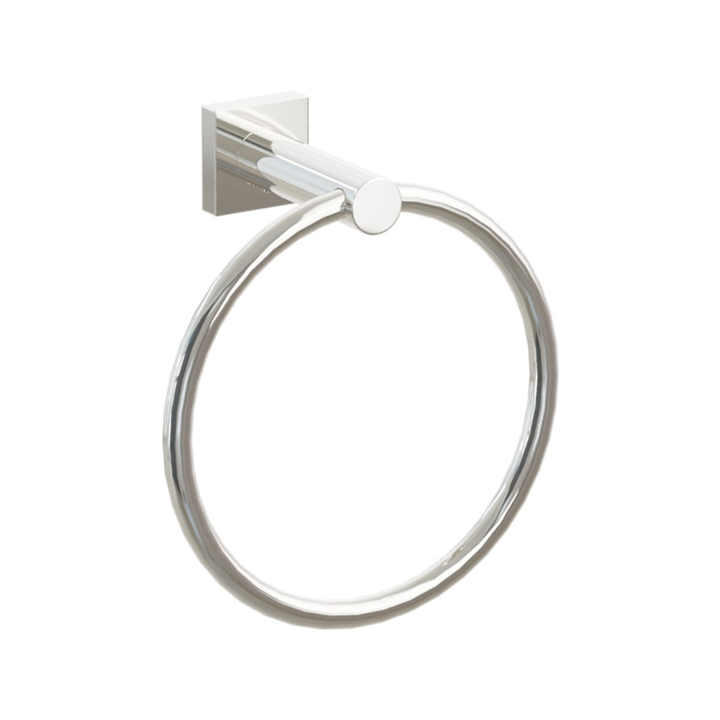 Modern Tubular Brass Towel Ring | Bath Hardware | Emtek - Light House Co.