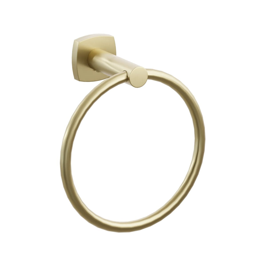 Modern Tubular Brass Towel Ring | Bath Hardware | Emtek - Light House Co.