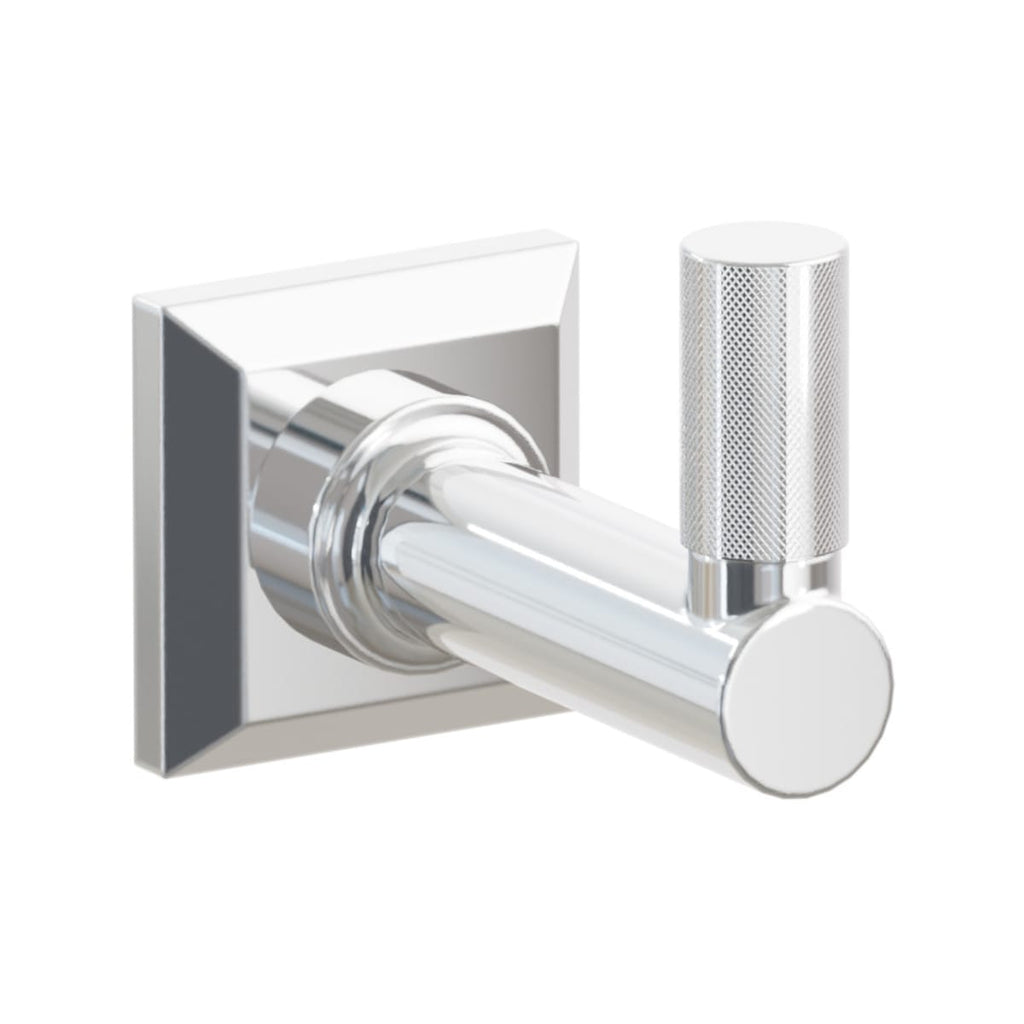 Select Round Stem with Knurled Tip Single Hook | Bath Hardware | Emtek - Light House Co.