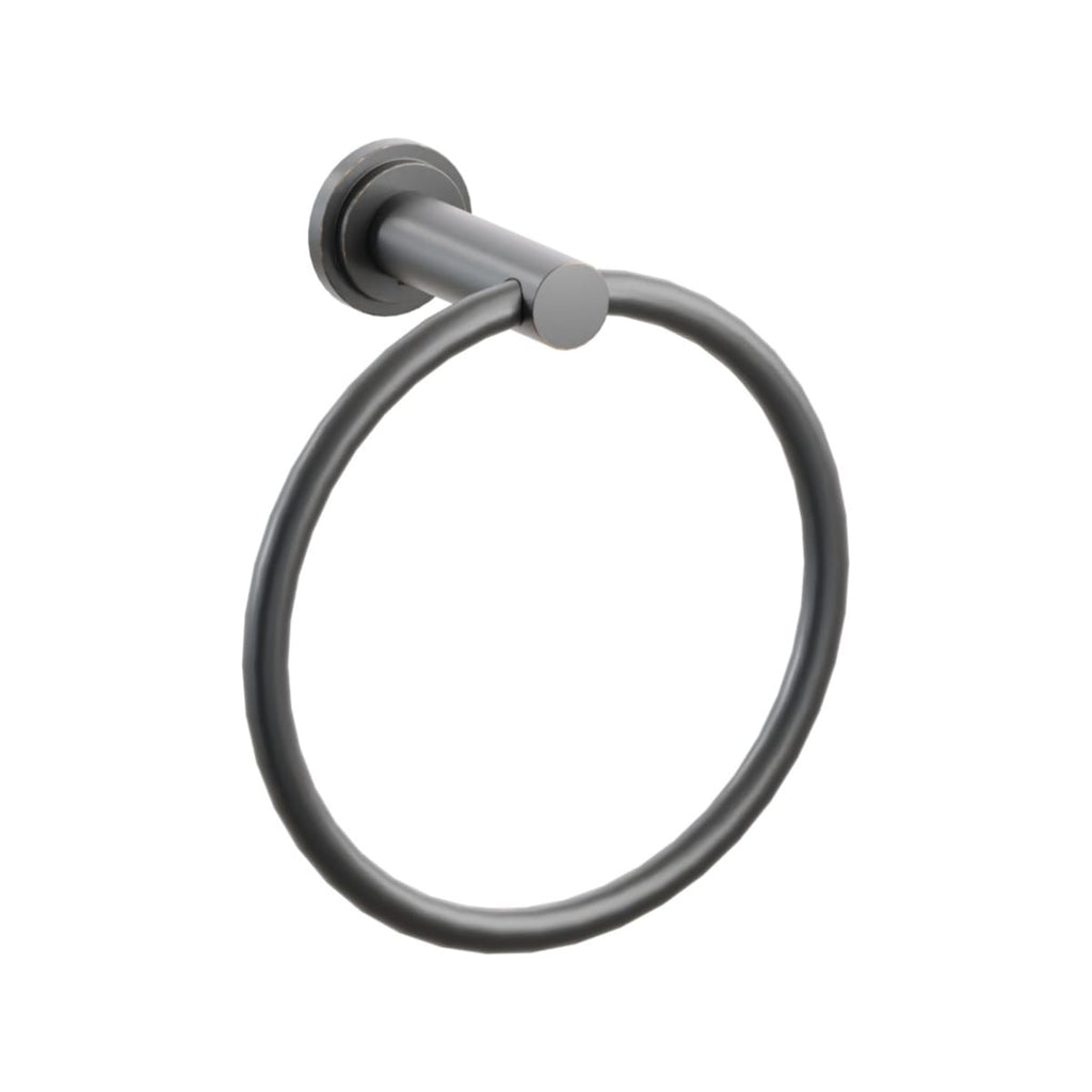 Modern Tubular Brass Towel Ring | Bath Hardware | Emtek - Light House Co.