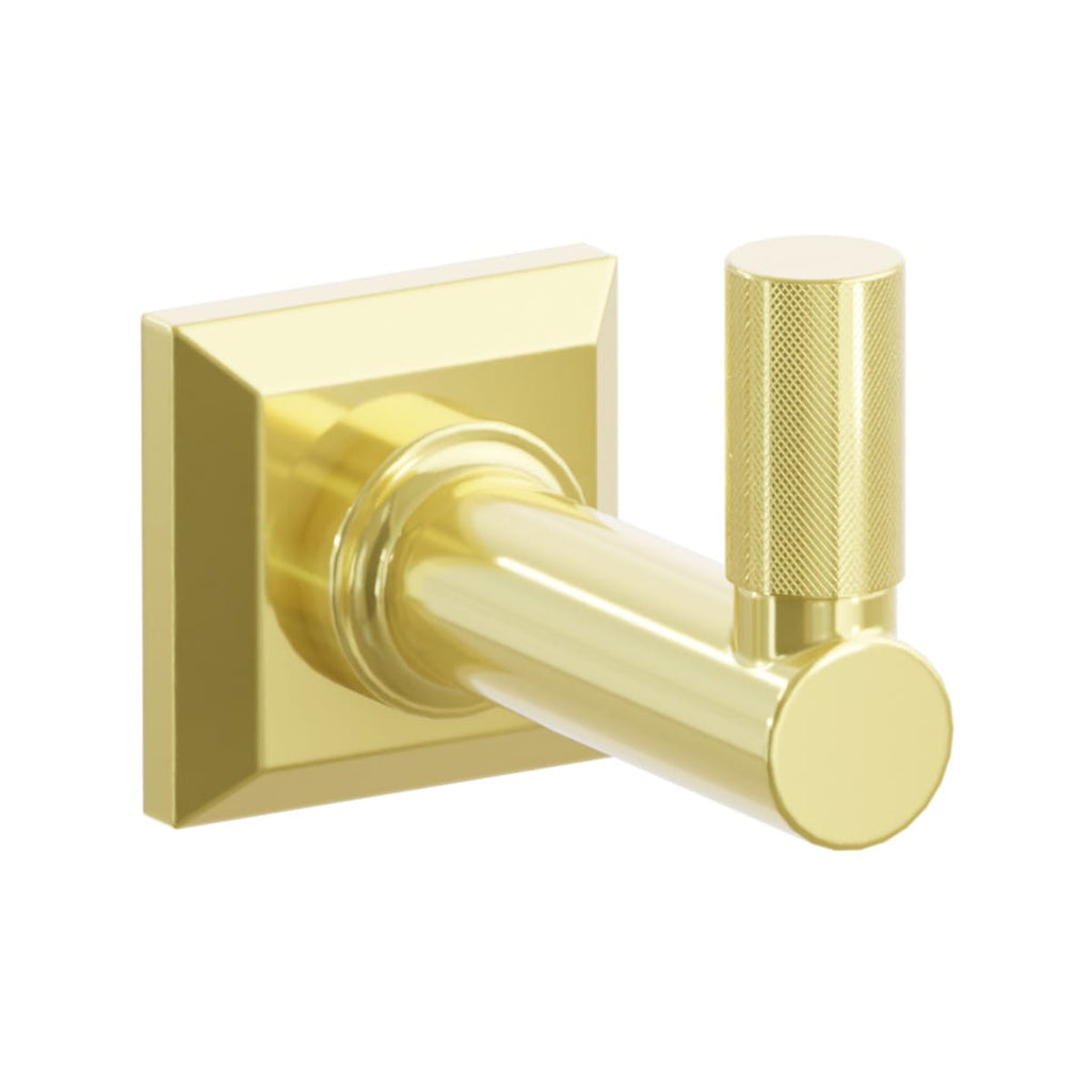 Select Round Stem with Knurled Tip Single Hook | Bath Hardware | Emtek - Light House Co.