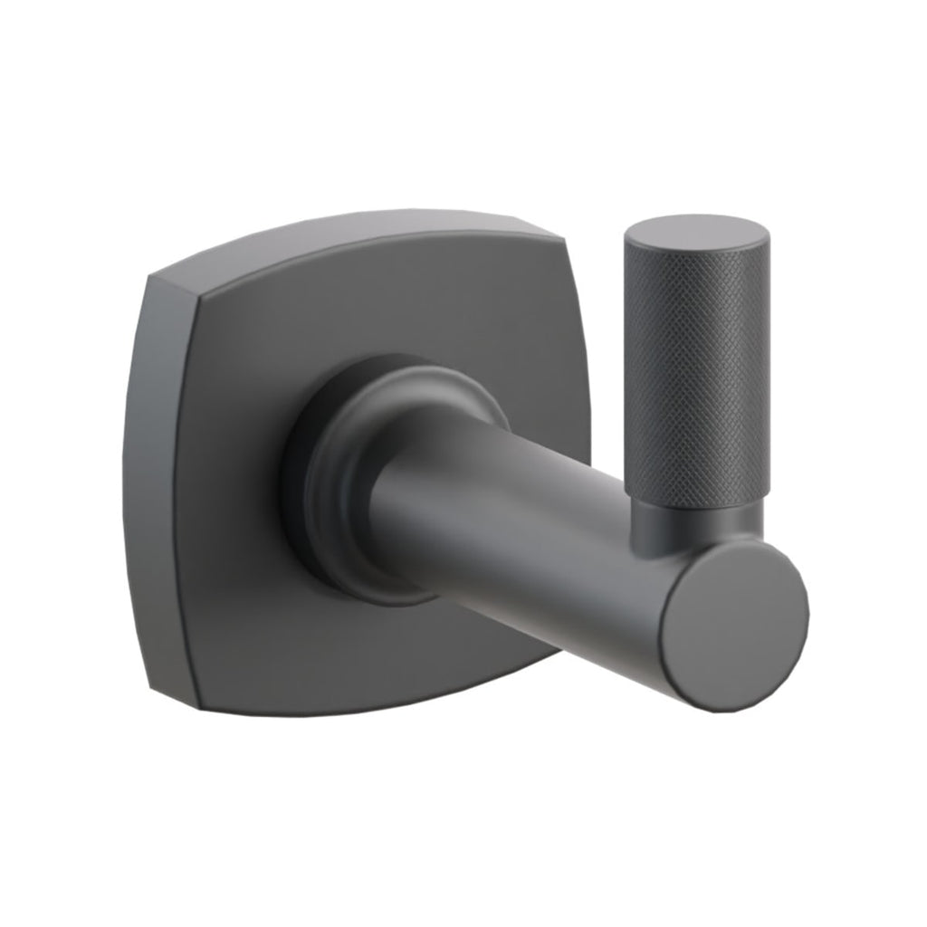 Select Round Stem with Knurled Tip Single Hook | Bath Hardware | Emtek - Light House Co.