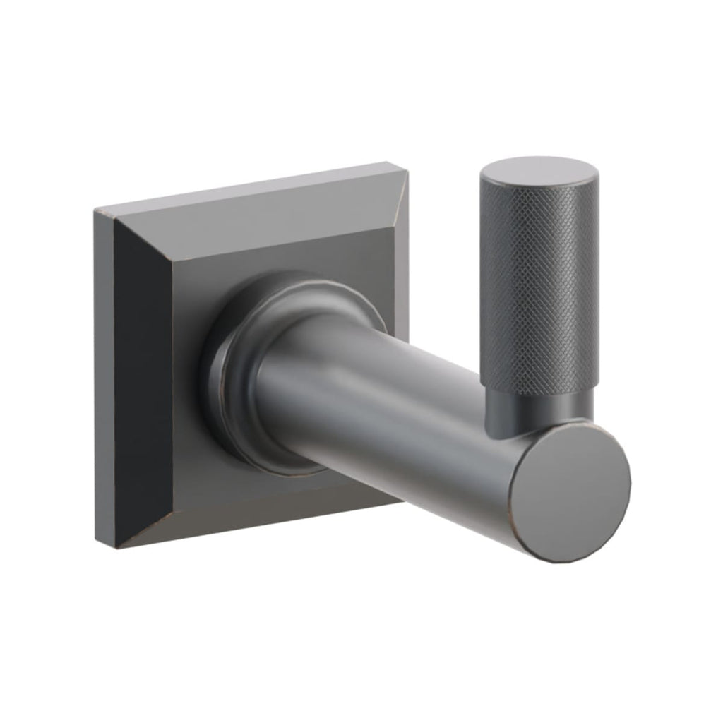 Select Round Stem with Knurled Tip Single Hook | Bath Hardware | Emtek - Light House Co.