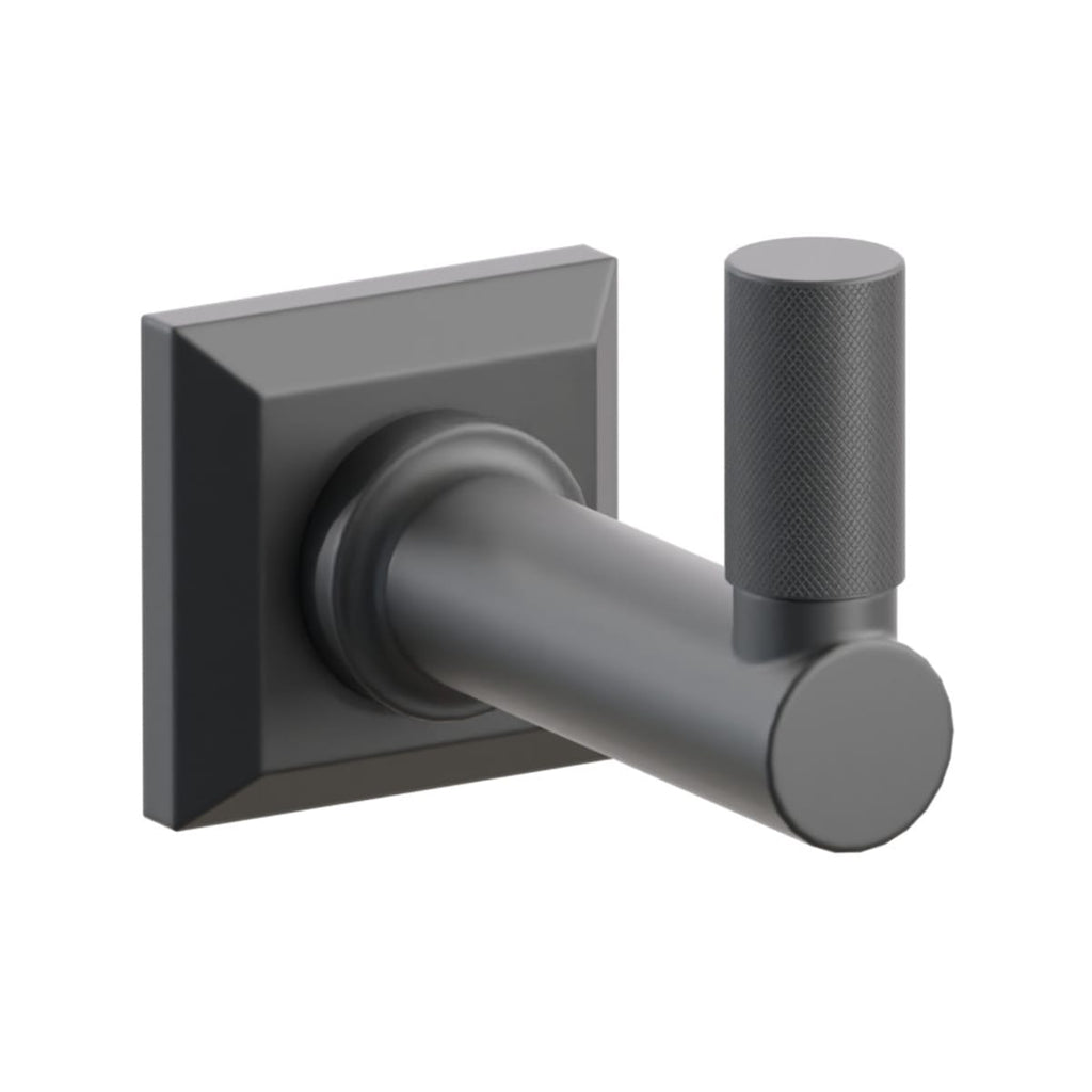 Select Round Stem with Knurled Tip Single Hook | Bath Hardware | Emtek - Light House Co.