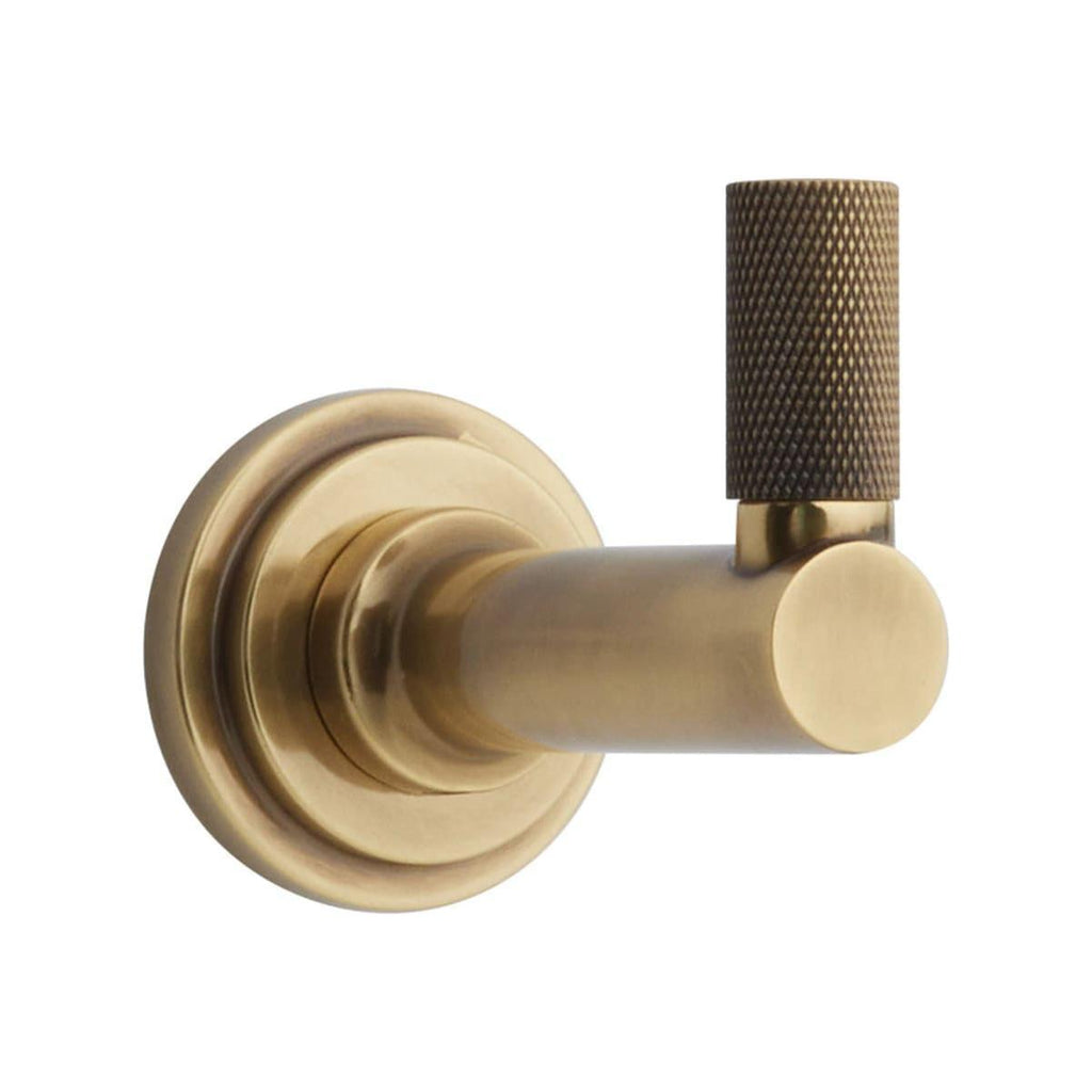 Select Round Stem with Knurled Tip Single Hook | Bath Hardware | Emtek - Light House Co.