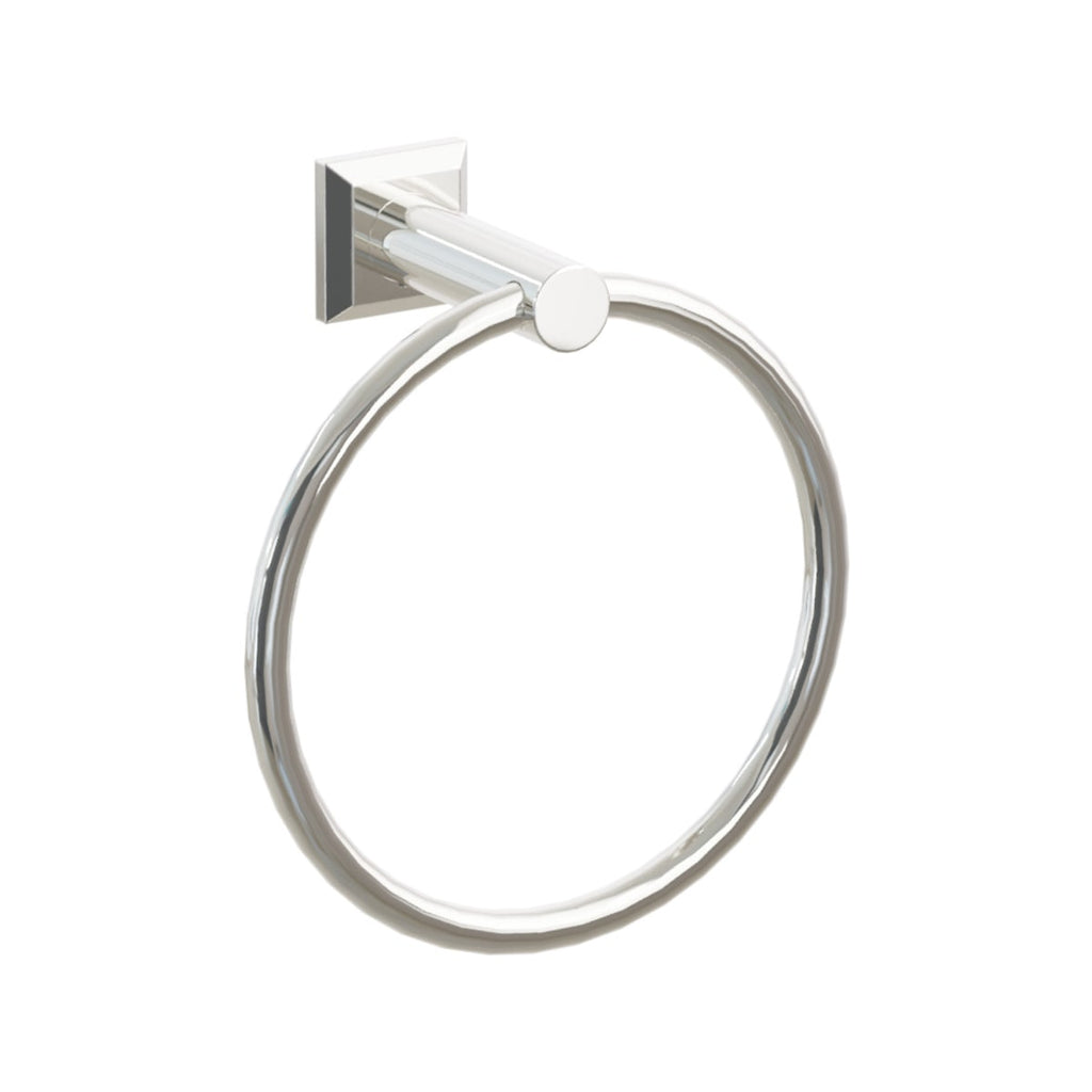 Modern Tubular Brass Towel Ring | Bath Hardware | Emtek - Light House Co.