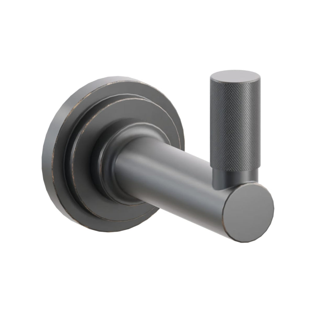 Select Round Stem with Knurled Tip Single Hook | Bath Hardware | Emtek - Light House Co.