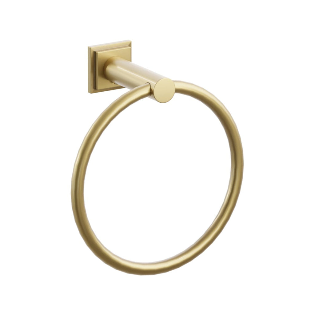 Modern Tubular Brass Towel Ring | Bath Hardware | Emtek - Light House Co.