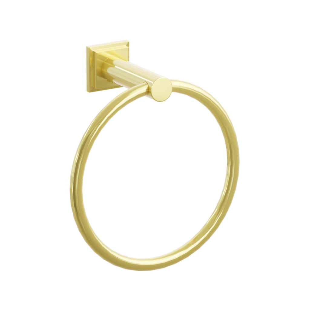 Modern Tubular Brass Towel Ring | Bath Hardware | Emtek - Light House Co.
