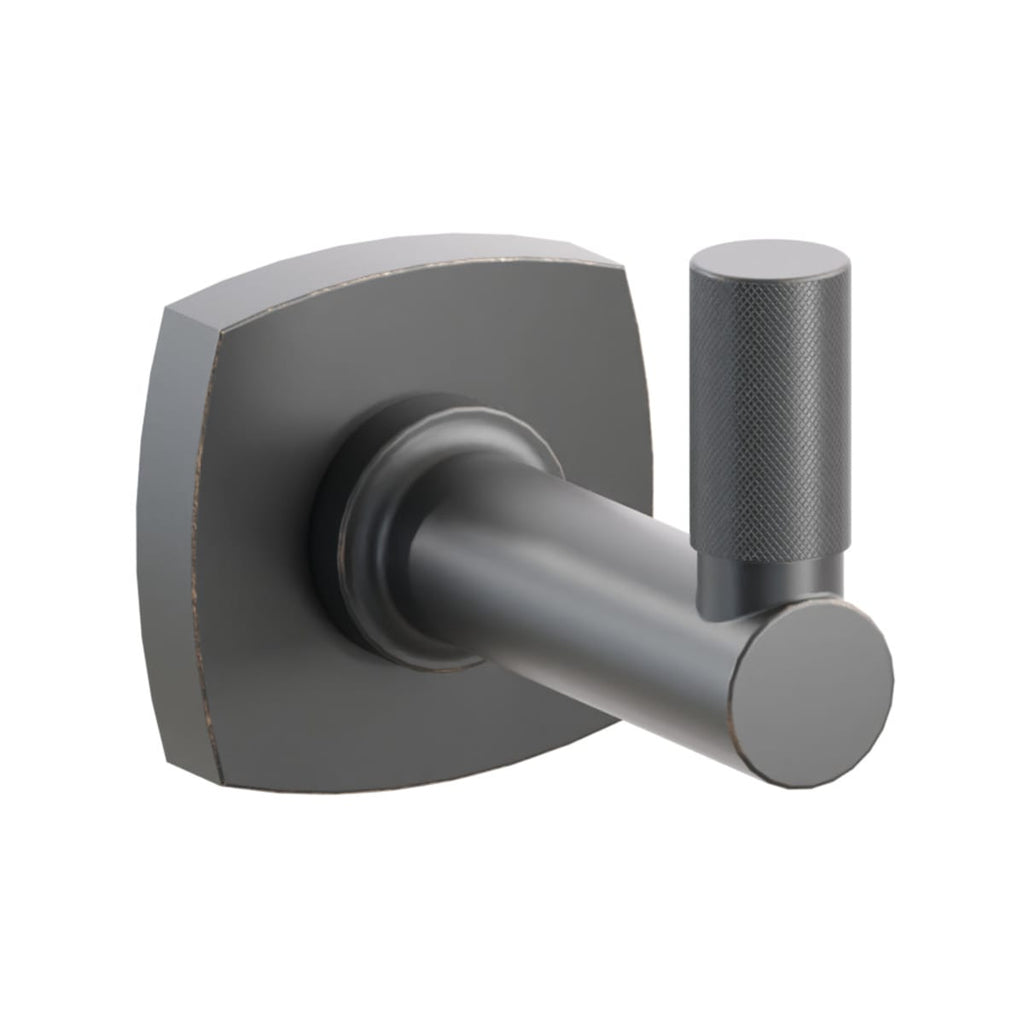 Select Round Stem with Knurled Tip Single Hook | Bath Hardware | Emtek - Light House Co.