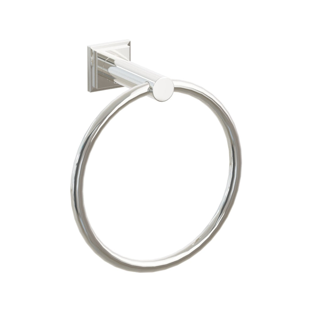 Modern Tubular Brass Towel Ring | Bath Hardware | Emtek - Light House Co.