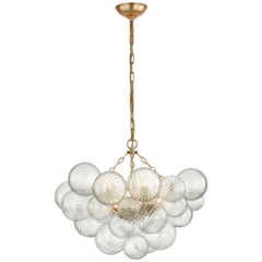 Medium / Gild and Clear Swirled Glass
