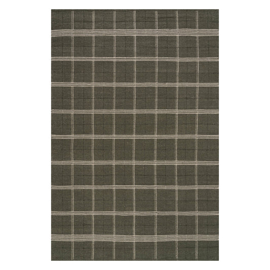 Downing Plaid Wool Rug by Nate Berkus | Green | Rug | Annie Selke - Light House Co.