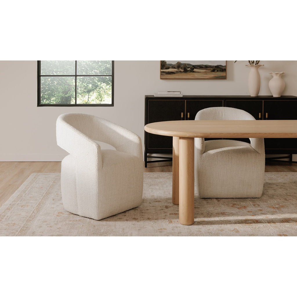Barrow Rolling Dining Chair - Light House Co.