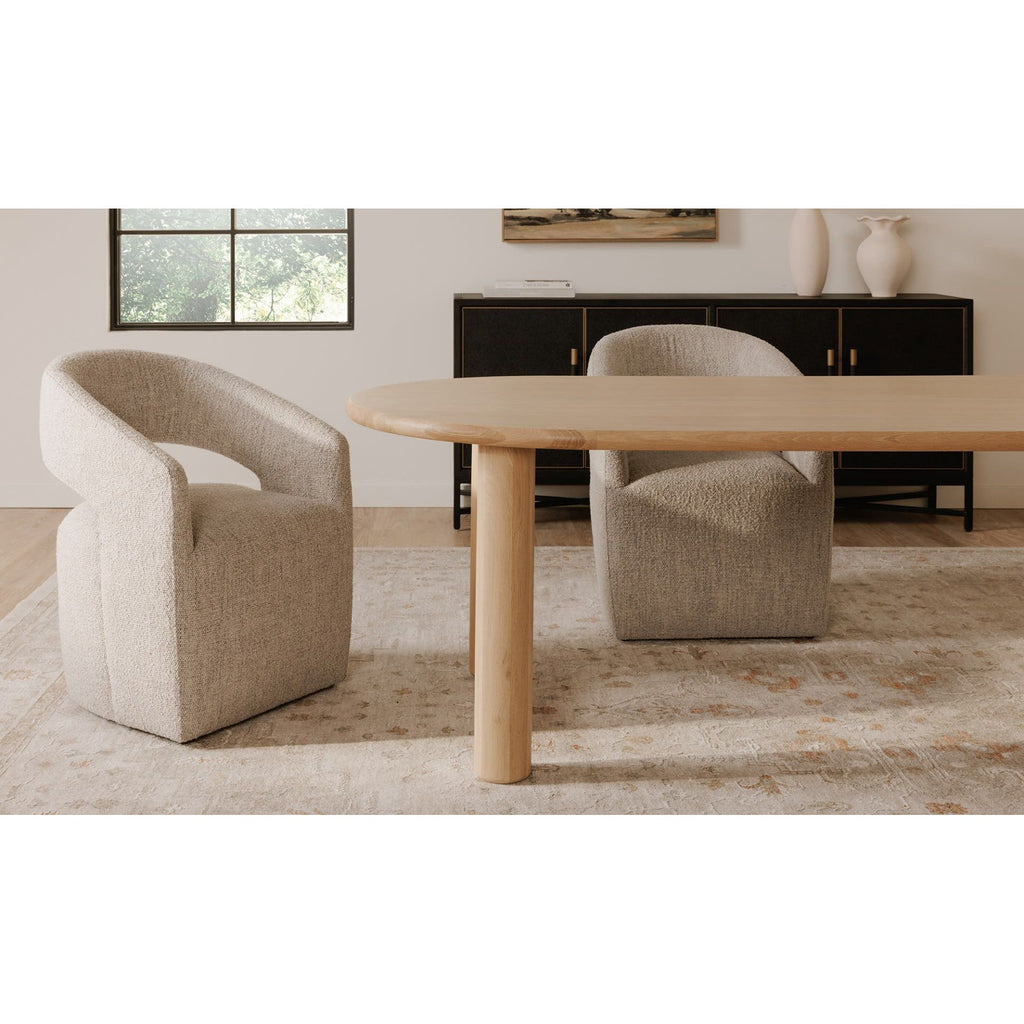Barrow Rolling Dining Chair - Light House Co.