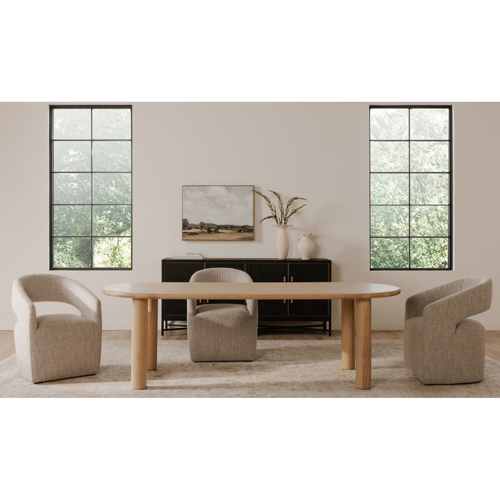 Barrow Rolling Dining Chair - Light House Co.