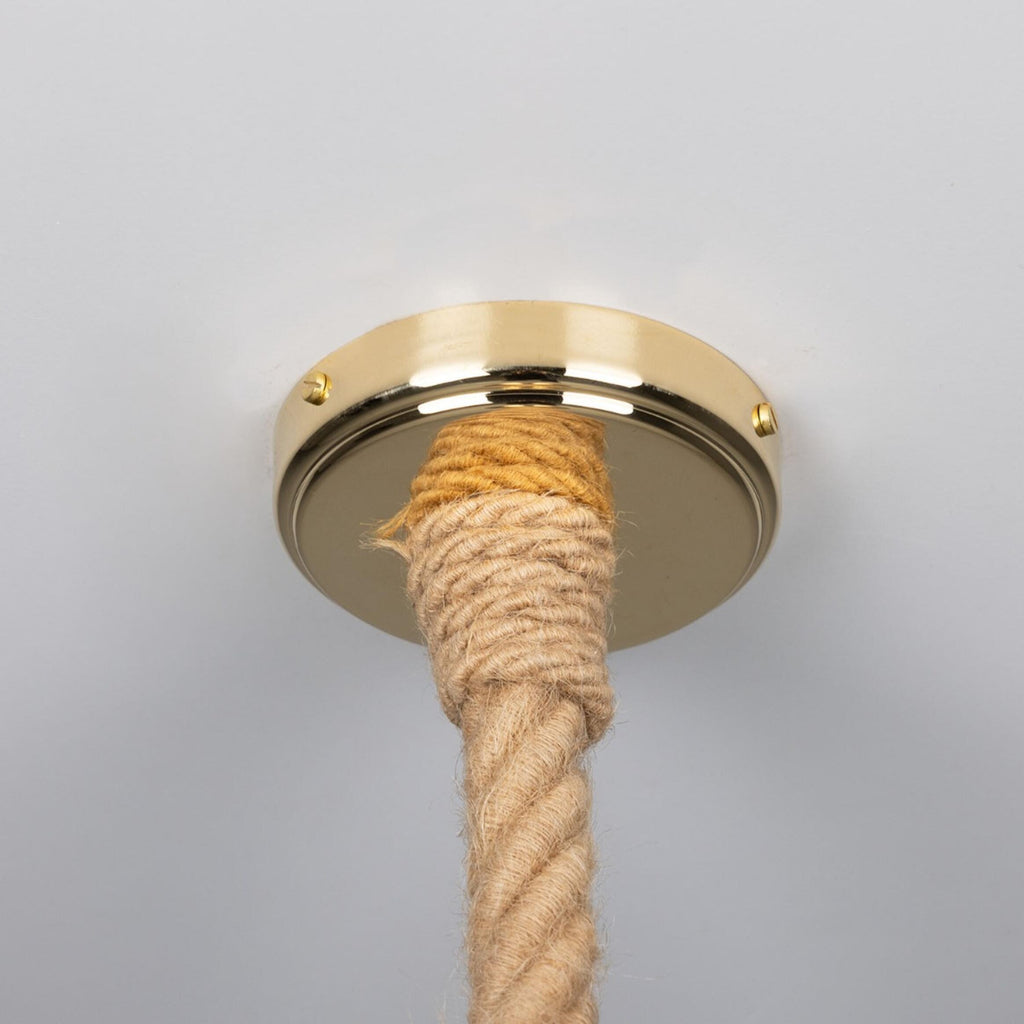 Tahiti Jute Rope Outdoor Pendant (IP65) / Clear - Light House Co.
