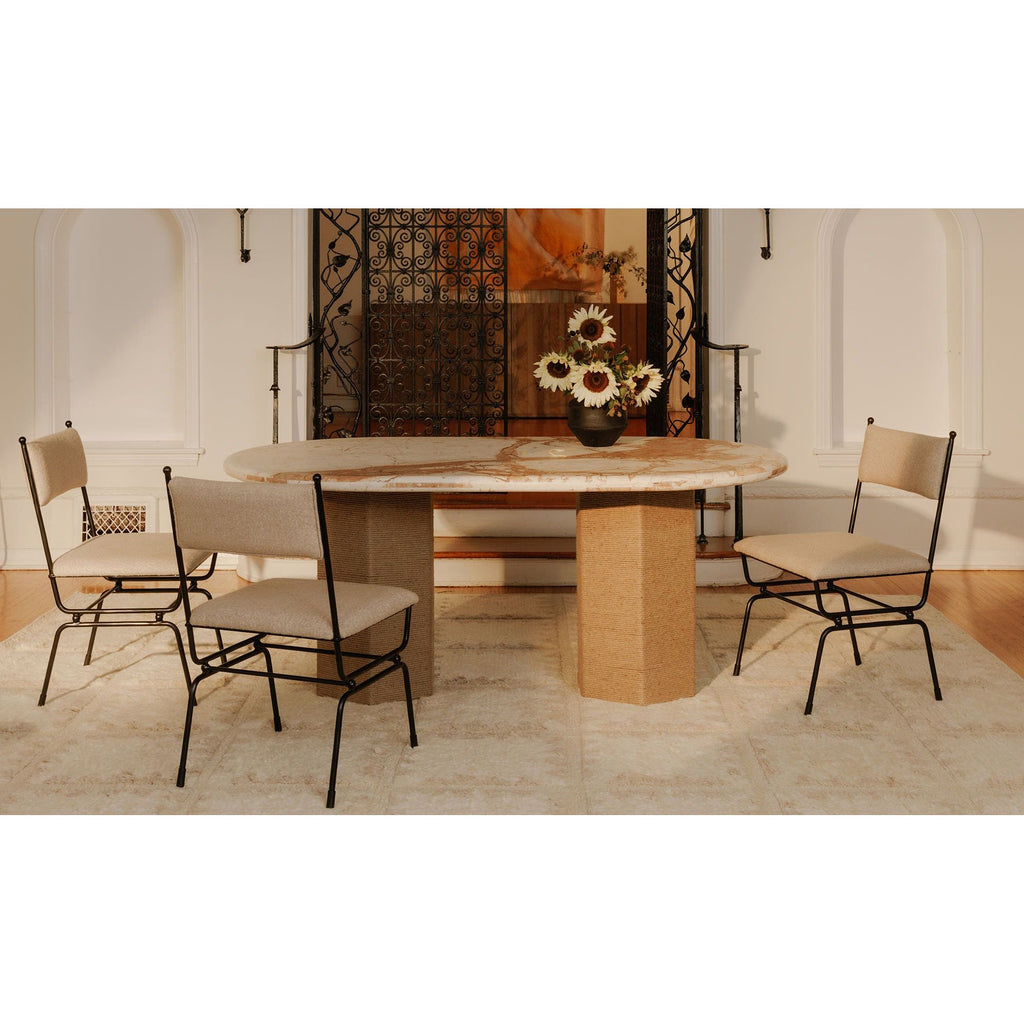 Posta Beige Dining Chair - Light House Co.