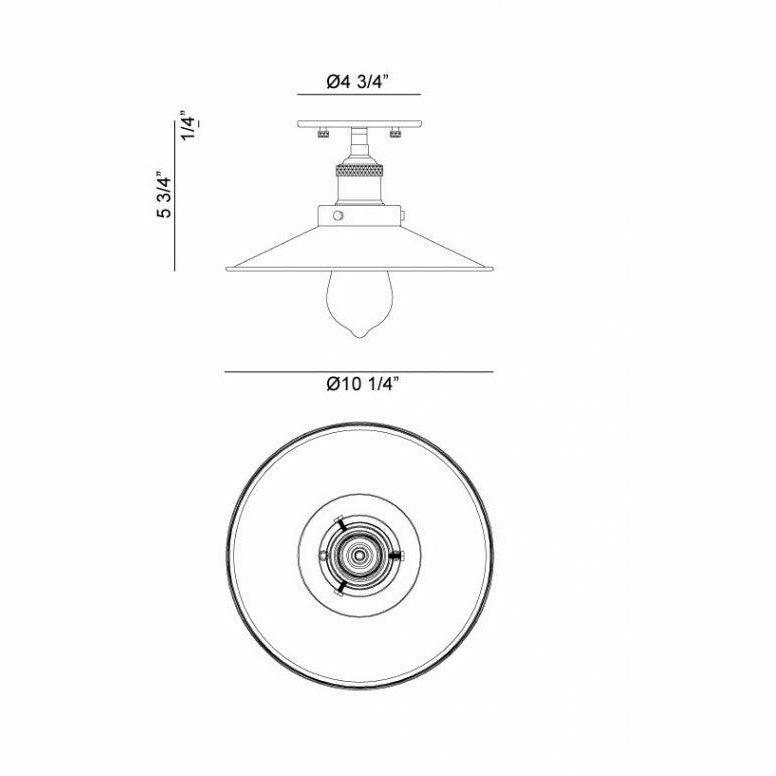 Bulstrode's Workshop Flush Mount - Light House Co.