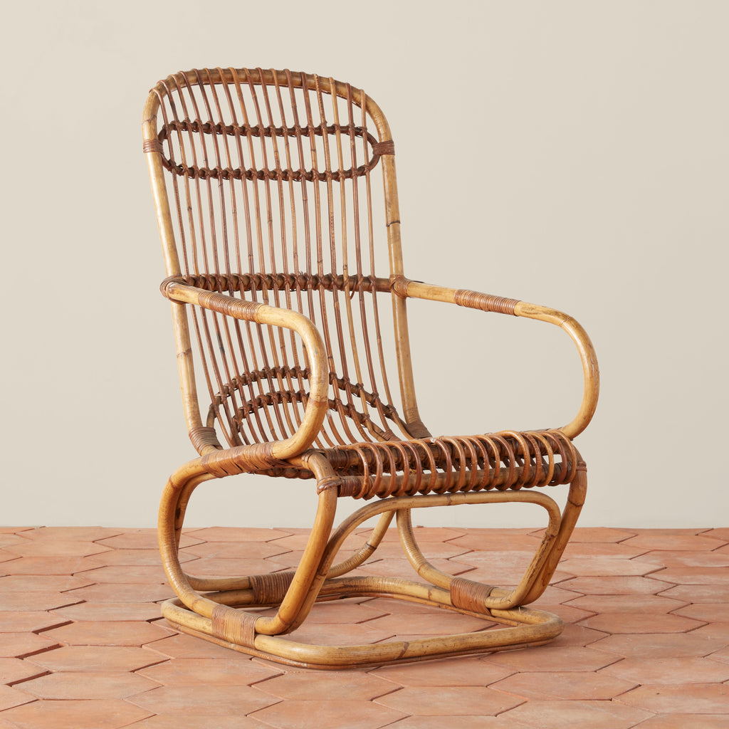 Vintage High Back Chair - Light House Co.