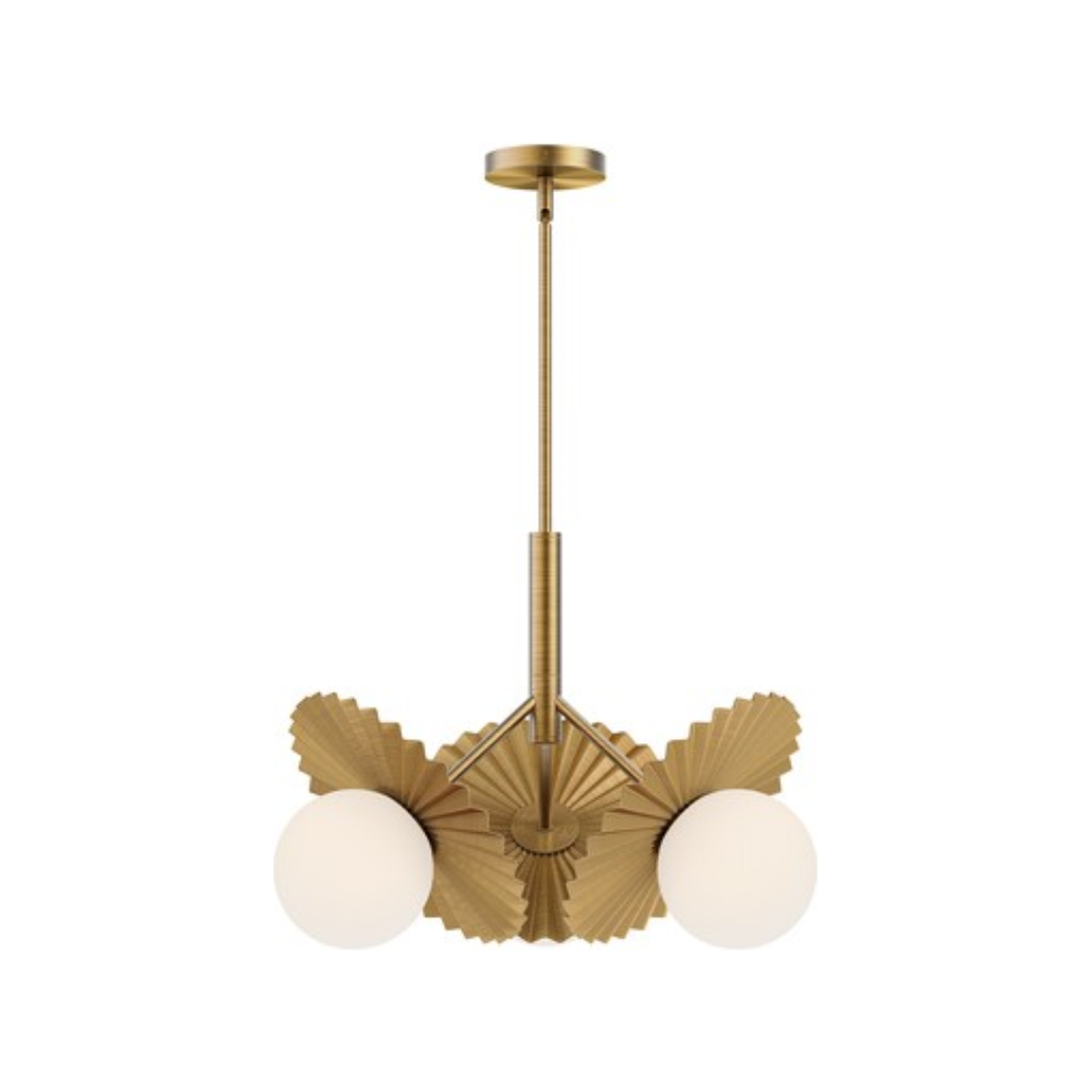 Plume Chandelier - Small - Brushed Gold | Open Box - Light House Co.