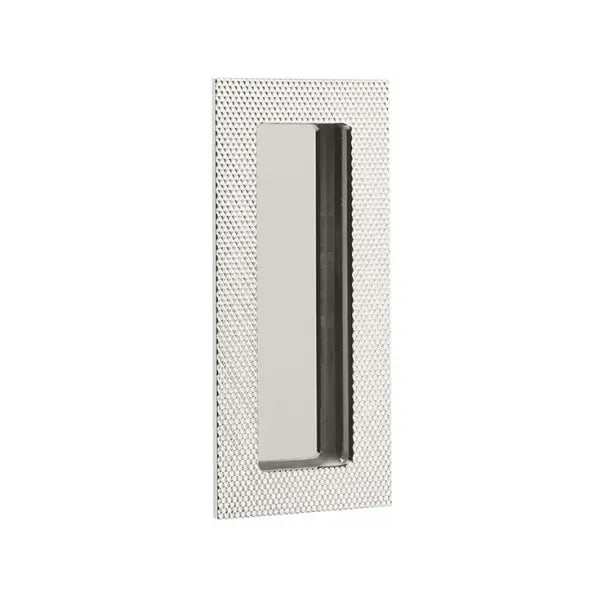Modern Rectangular Knurled With Plain Pocket Flush Pull - Light House Co.