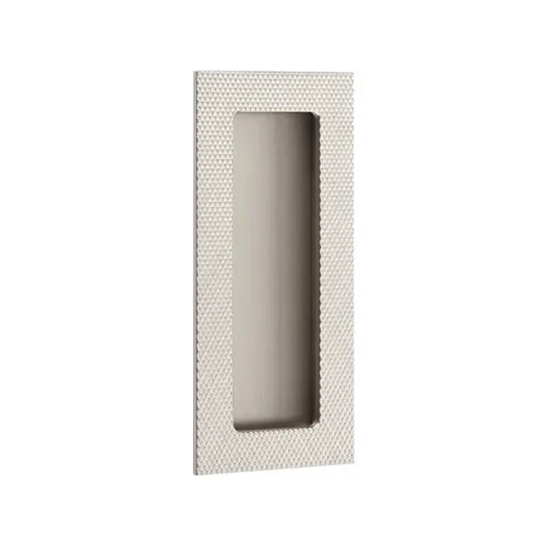 Modern Rectangular Knurled With Plain Pocket Flush Pull - Light House Co.