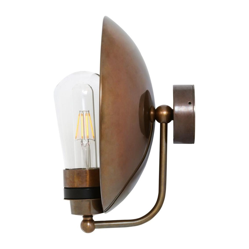 Galit Brass Dish Wall Light - Light House Co.