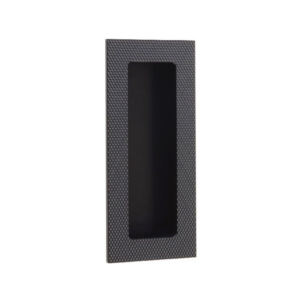 Modern Rectangular Knurled With Plain Pocket Flush Pull - Light House Co.