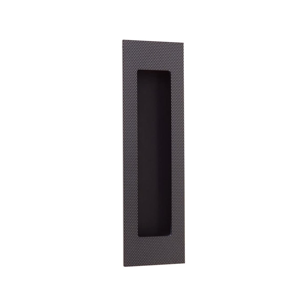 Modern Rectangular Knurled With Plain Pocket Flush Pull - Light House Co.