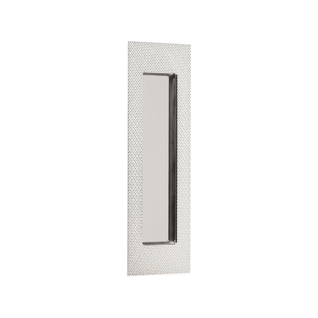 Modern Rectangular Knurled With Plain Pocket Flush Pull - Light House Co.